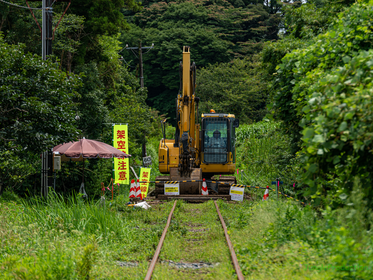 馬立駅付近の被災現場