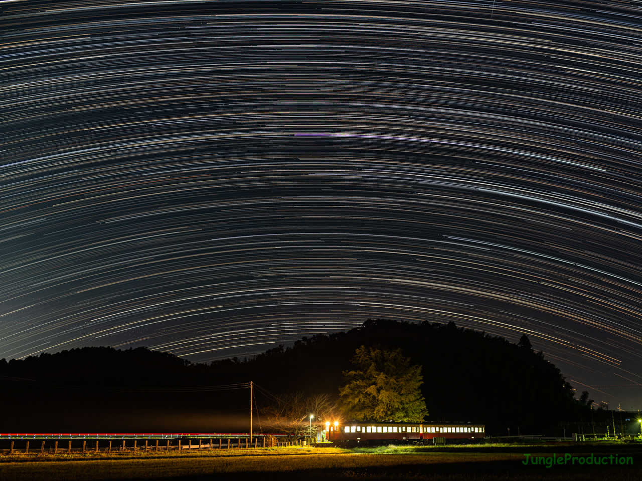 上総久保駅で星を回してみる